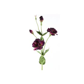 Umělá květina Lisianthus 94 x14cm tm.fialová