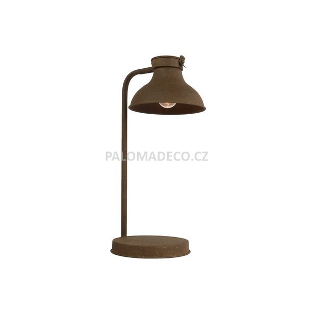 Stolní lampa v industriálním stylu.