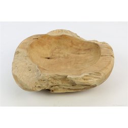 Bowl Membatu Teak L28.0w30.0h19.0 Wood