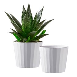 Obaly na květináče Umea Pure zaujmou jemným reliéfem a barevností