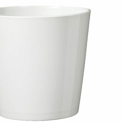 Elegantní kónické bílé květináče Style sluší každé pokojové květině.