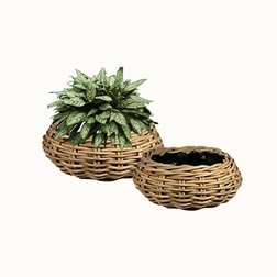 košík kruh rattan CL pr50 v17cm