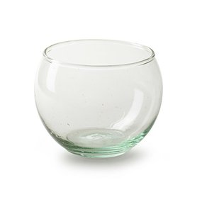 Eco skleněná kulatá váza pr10,5 cm