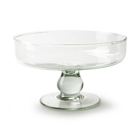 Eco skleněný talíř s podstavcem v11 pr19 cm