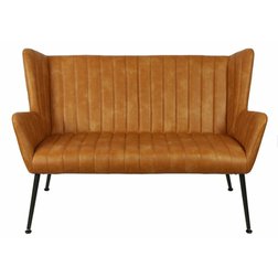 Lavice Bench Foley barva cognac Š136xH75xV91cm