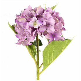 Umělá květina Hydrangea fialová 46cm